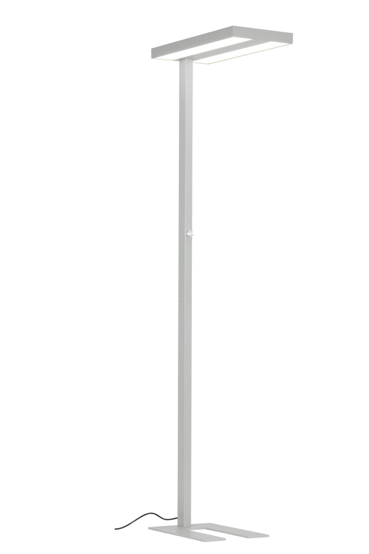 LED-STEHLEUCHTE 61/28/195 cm    - Klar/Chromfarben, KONVENTIONELL, Kunststoff/Metall (61/28/195cm) - Novel