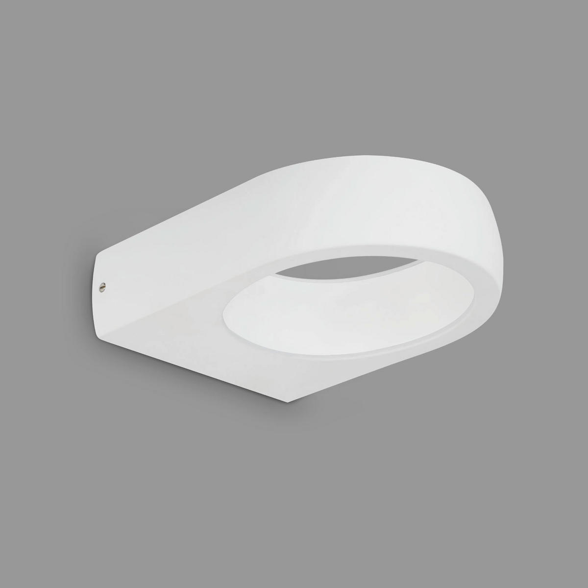 KÜLTÉRI FALILÁMPA - fehér, Basics, műanyag/fém (17,5/14,5/4,5cm)