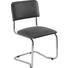 BESUCHERSTUHL Chromfarben, Schwarz - Chromfarben/Schwarz, Basics, Textil/Metall (54/82.5/50.5cm) BESUCHERSTUHL Chromfarben, Schwarz - Chromfarben/Schwarz, Basics, Textil/Metall (54/82.5/50.5cm)