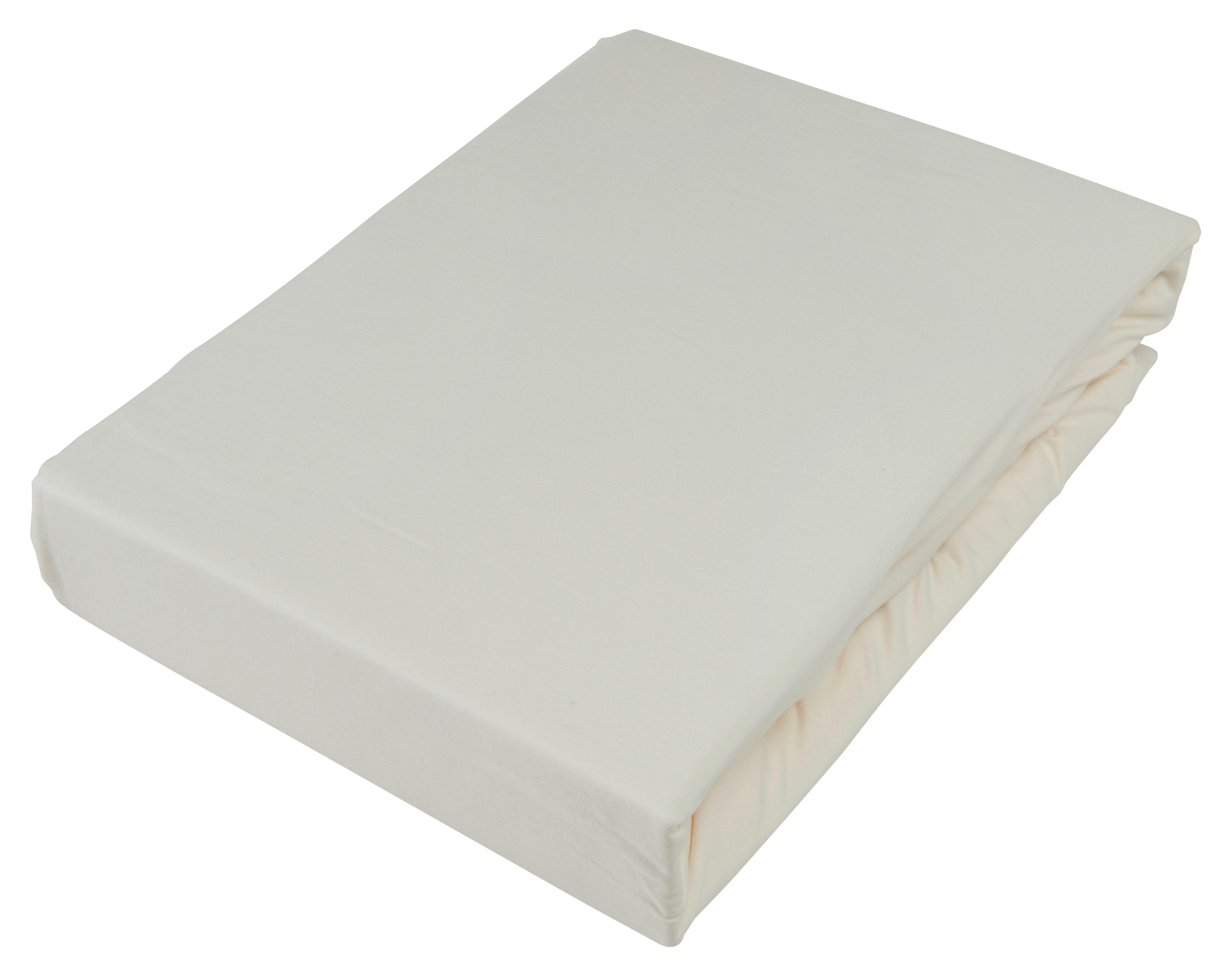 BOXSPRING-SPANNLEINTUCH 90/220 cm  - Ecru, KONVENTIONELL, Textil (90/220cm) - Novel