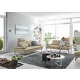3-SITZER-SOFA in Leder Creme, Naturfarben  - Creme/Schwarz, Design, Leder/Metall (222/86/104cm) - Dieter Knoll