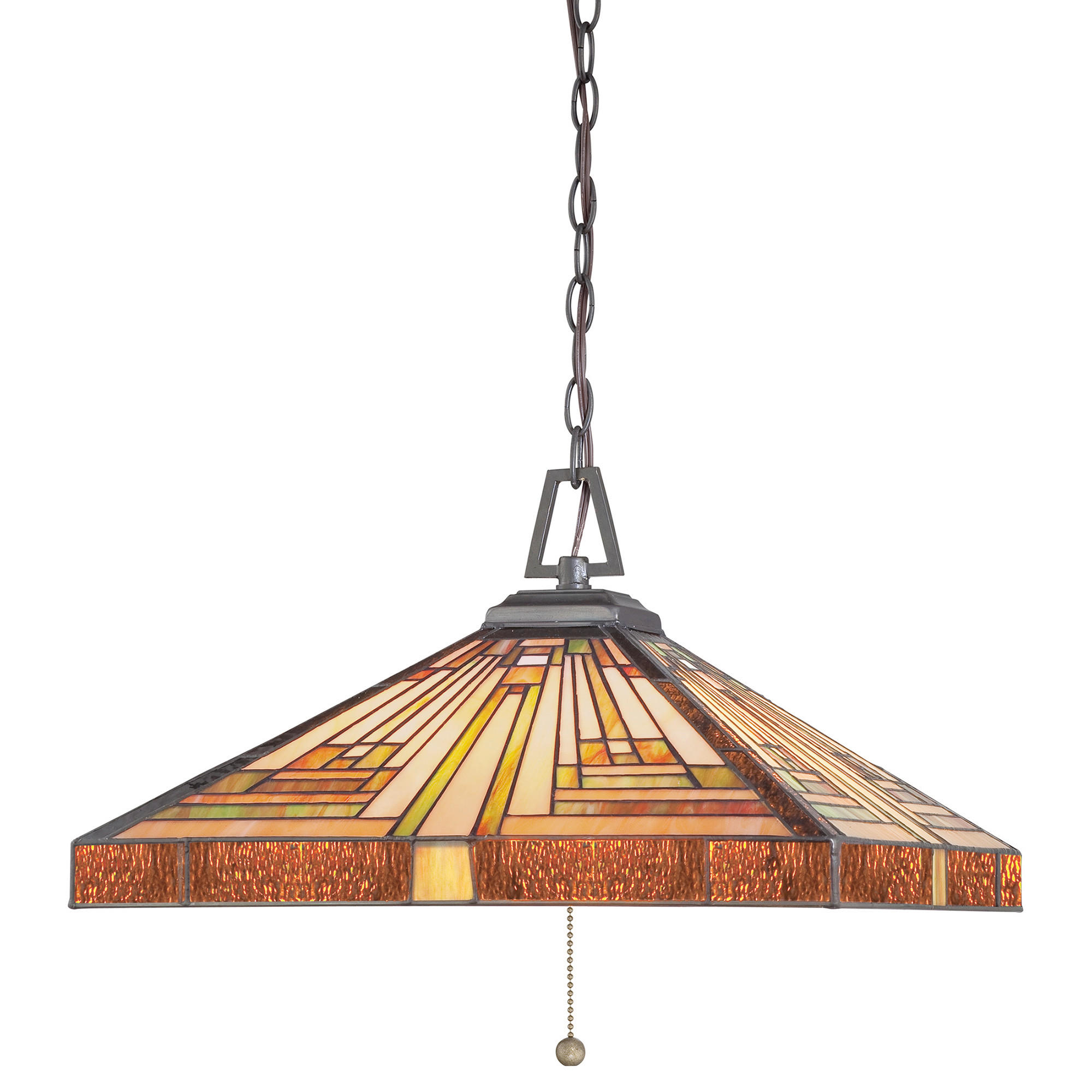 Elstead Lighting Pendelleuchte Stephen Mehrfarbig, Dunkelbraun 38.1 cm