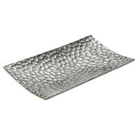 DEKORSKÅL    - nickelfärgad, Design, metall (40/22/4cm) - Ambia Home
