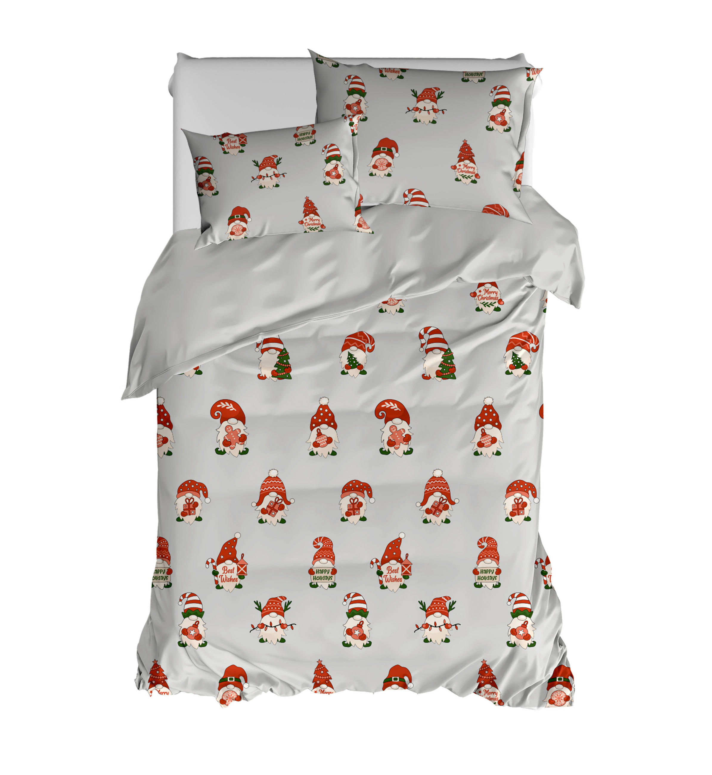 ÁGYNEMŰHUZAT-GARNITÚRA  - piros/fehér, Basics, textil (140/200cm)