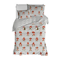 ÁGYNEMŰHUZAT-GARNITÚRA  - piros/fehér, Basics, textil (140/200cm)