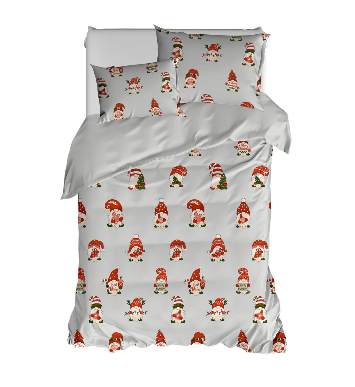 ÁGYNEMŰHUZAT-GARNITÚRA  - piros/fehér, Basics, textil (140/200cm)