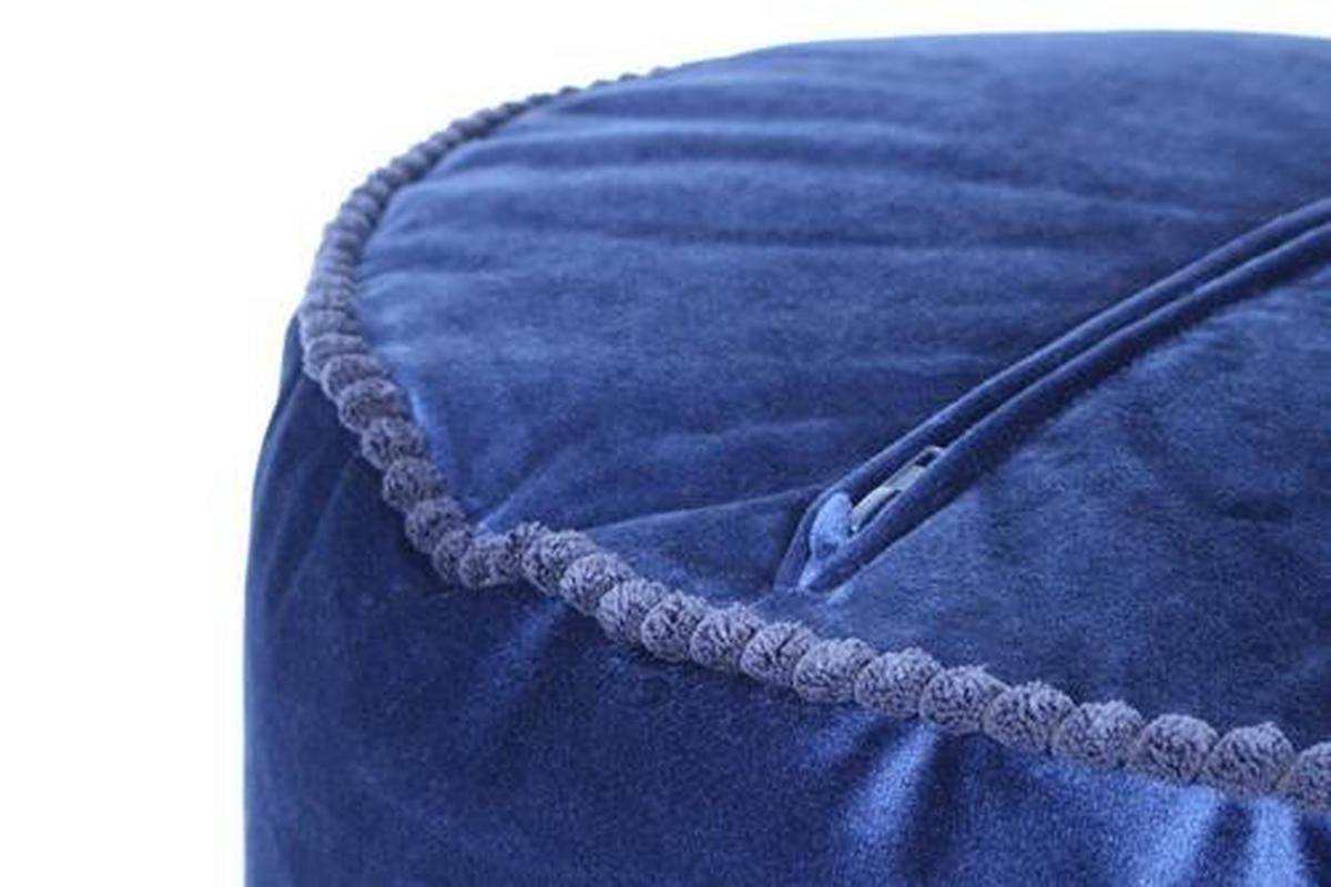 SEDACÍ PODUŠKA, 47/32/47 cm - modrá, Basics, textil (47/32/47cm)