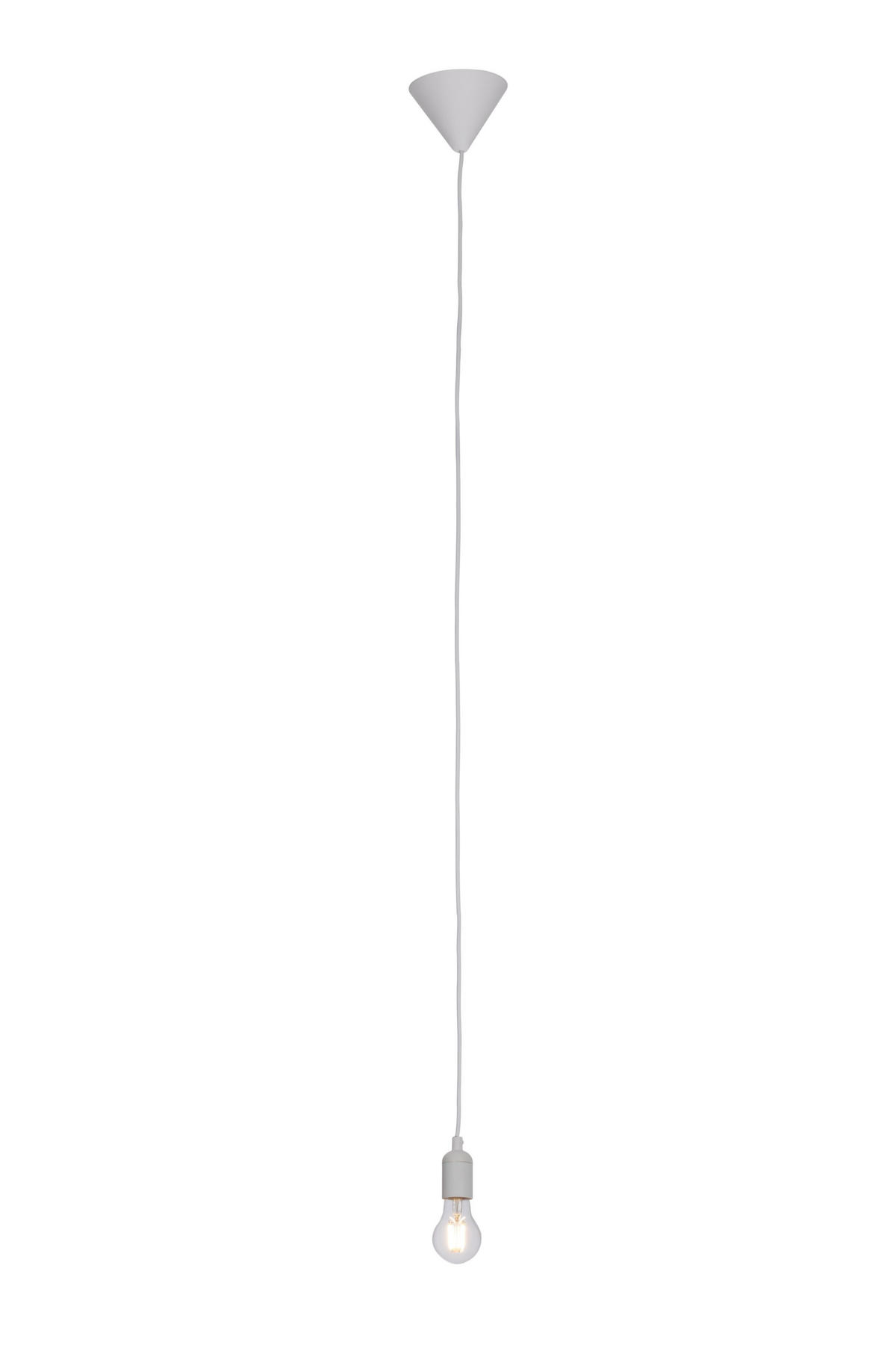 ZÁVĚS PRO SVÍTIDLA,  - bílá, Basics, plast (12,3/120cm) - Boxxx