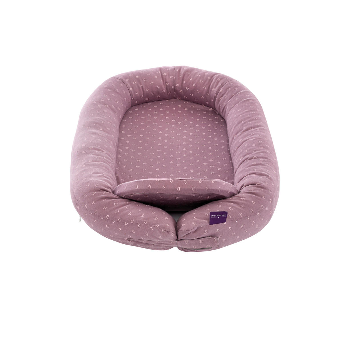 KUSCHELNEST Home Comfort  76/52/8 cm   - Violett/Altrosa, Basics, Textil (76/52/8cm) - Träumeland