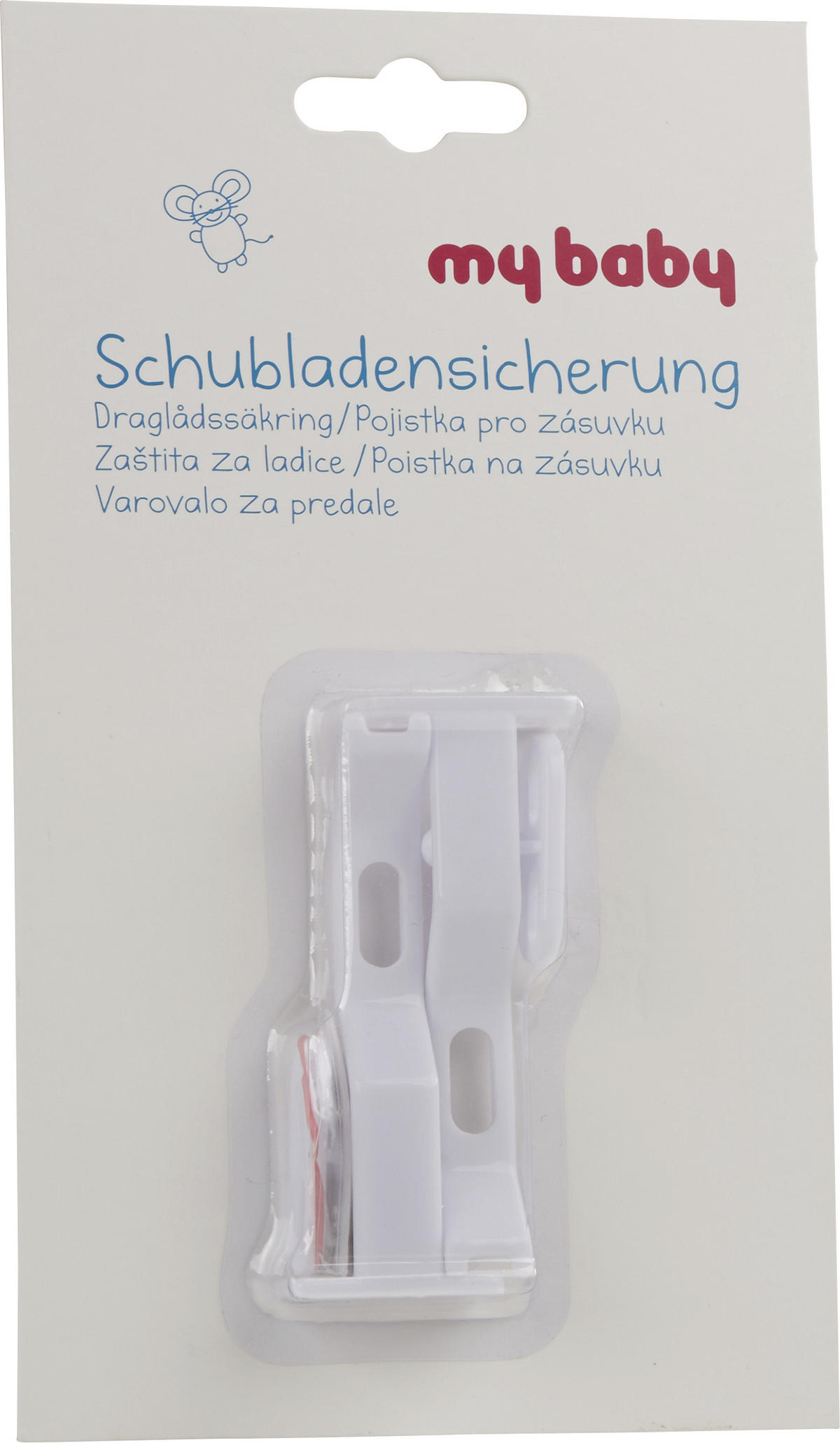 ZAŠTITA ZA FIOKE - bela, Osnovno, plastika (3,2/8,5cm) - My Baby Lou