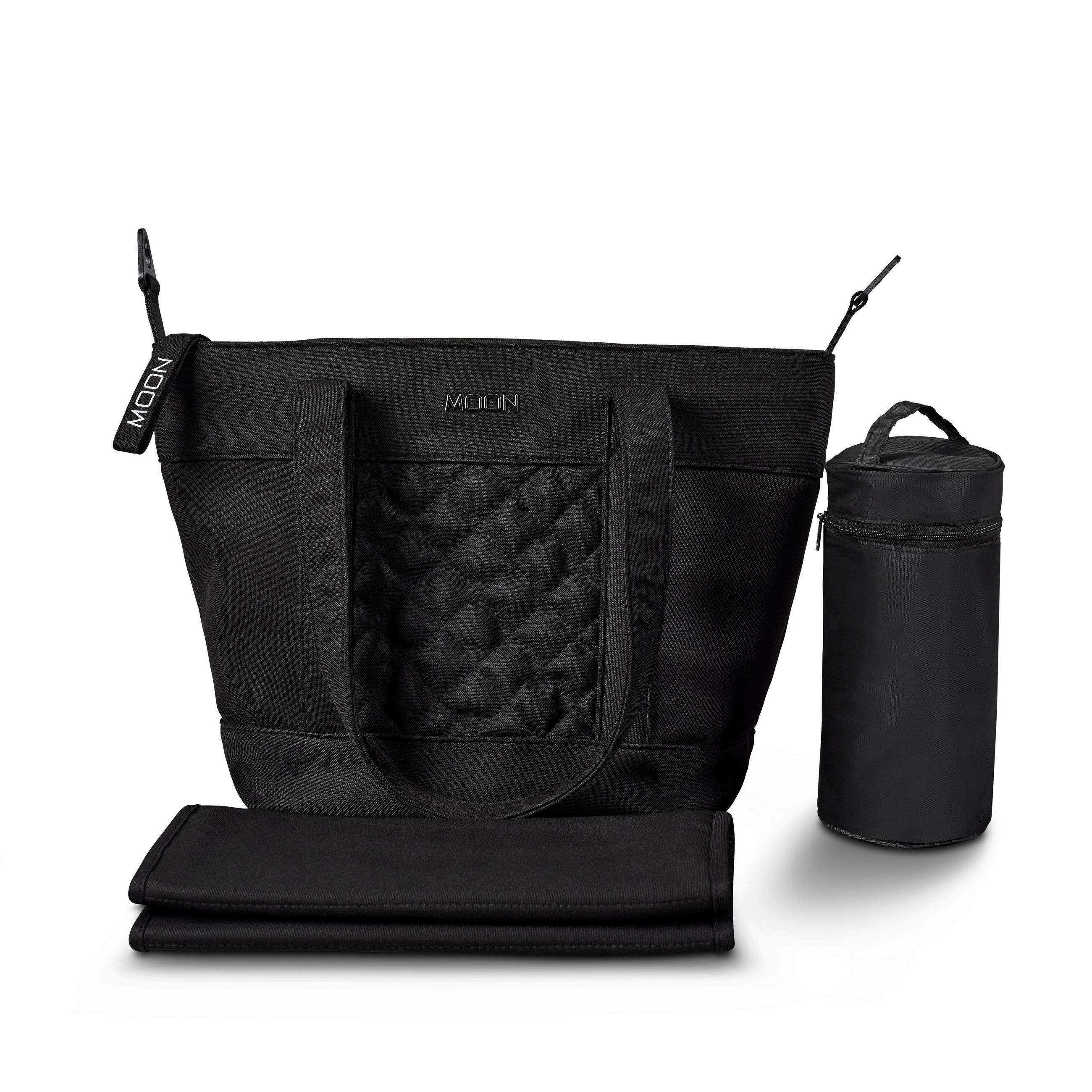 TORBA ZA PREVIJANJE  V-Shape Bag   - crna, Basics, tekstil (41/16/28cm) - Moon