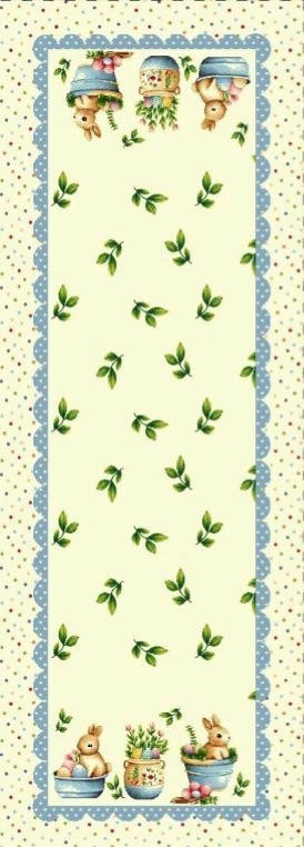 ASZTALI FUTÓ   - pasztellkék, Basics, textil (45/140cm)