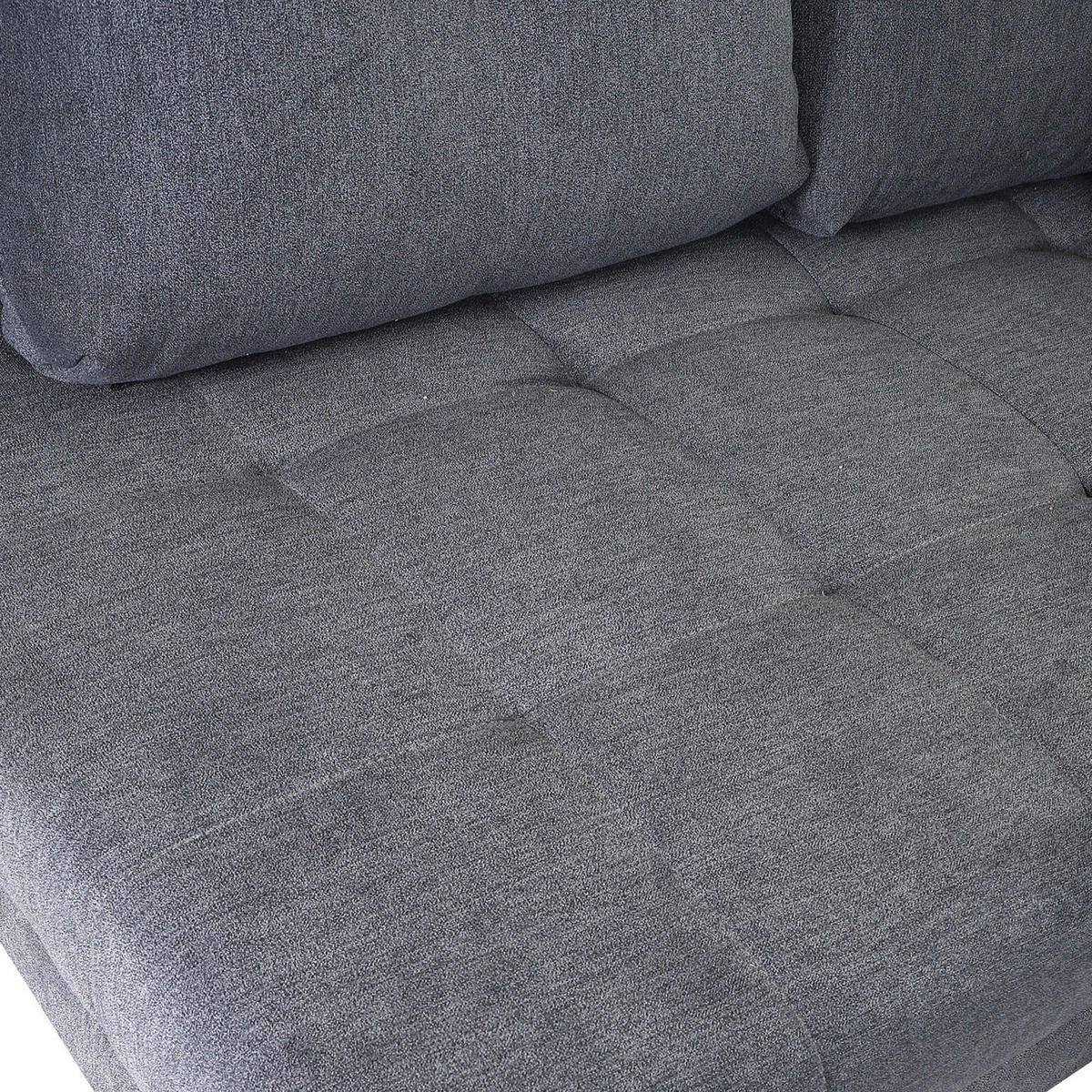 HÖRNSOFFA i flatväv mörkgrå  - mörkgrå/kromfärg, Design, textil/plast (190/245cm) - MID.YOU