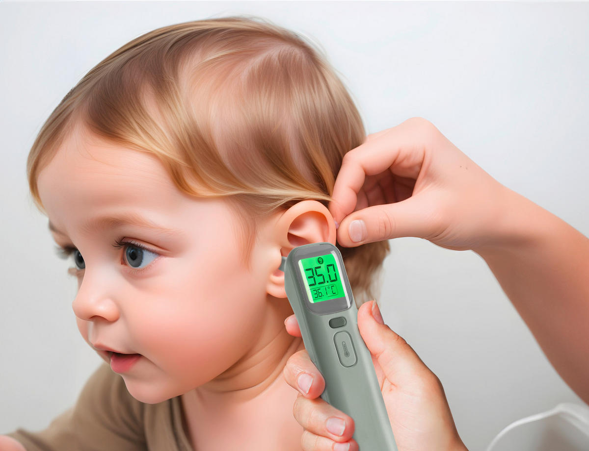 STIRNTHERMOMETER NuvitaMed  - Basics (5/5/15cm)