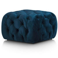 LOUNGE TABURE  - modra, Basics, tekstil/naravni materiali (40/60/60cm)