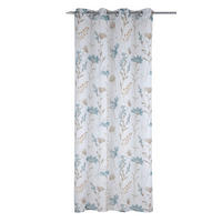 FERTIGVORHANG  halbtransparent  135/245 cm   - Hellbraun/Hellblau, Basics, Textil (135/245cm)