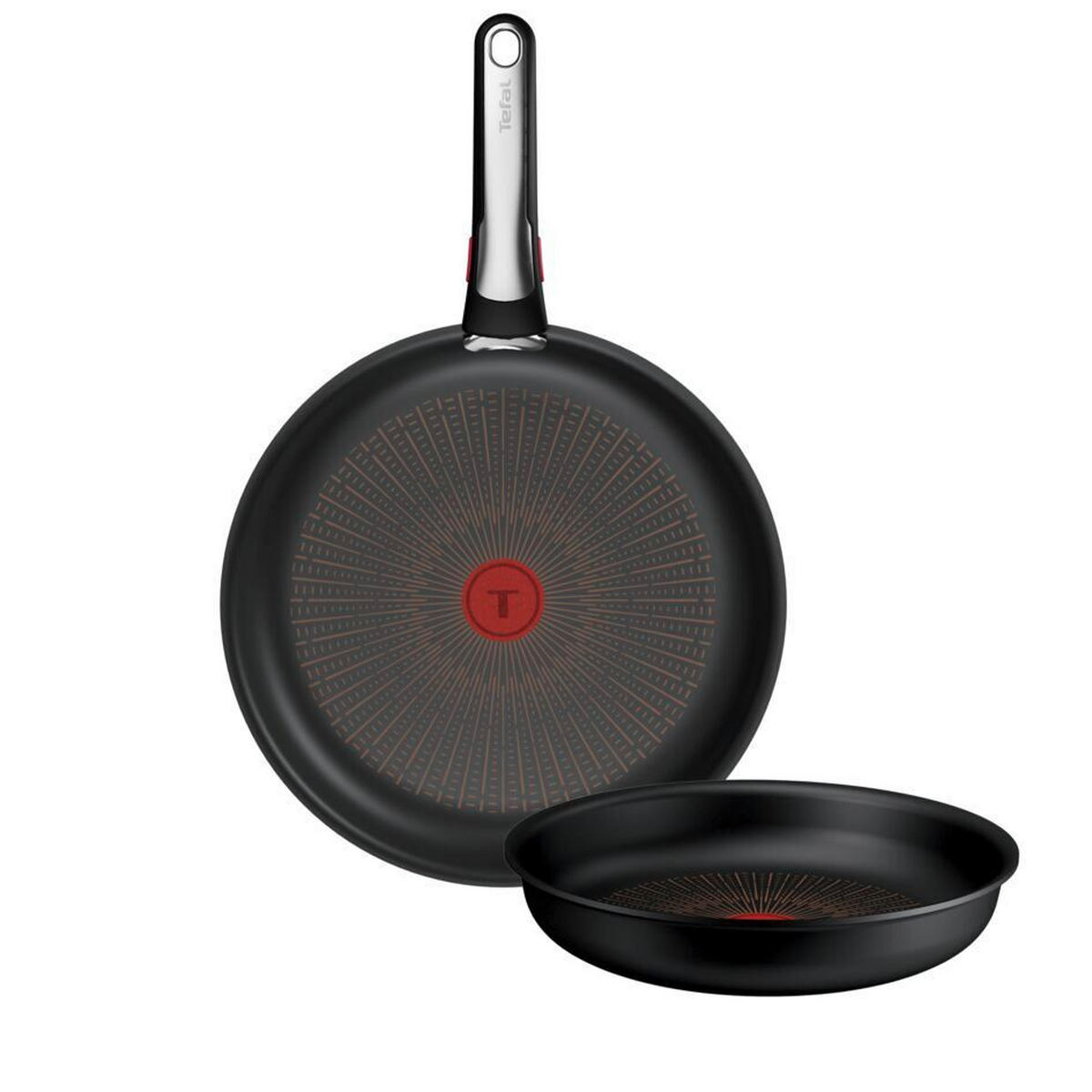 PFANNENSET Expertise G7 Aluminium 3-teilig  - Schwarz, Basics, Metall (24 / 28cm) - Tefal