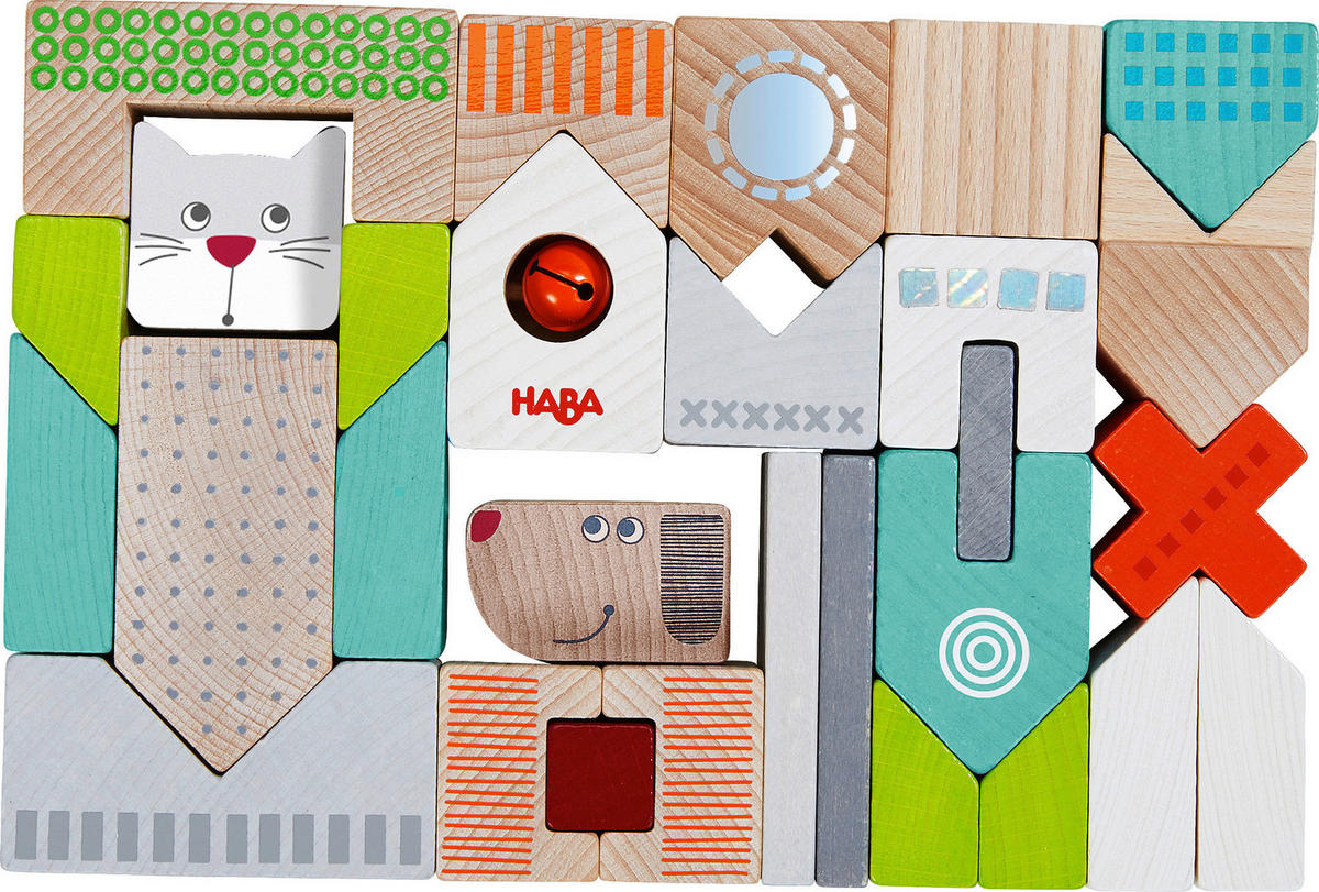 BAUSTEINE - Multicolor, Basics, Holz/Metall - Haba