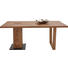 ESSTISCH in massiv Kerneiche Anthrazit, Eichefarben - Eichefarben/Anthrazit, Design, Holz/Metall (190/95/76cm) - Valnatura