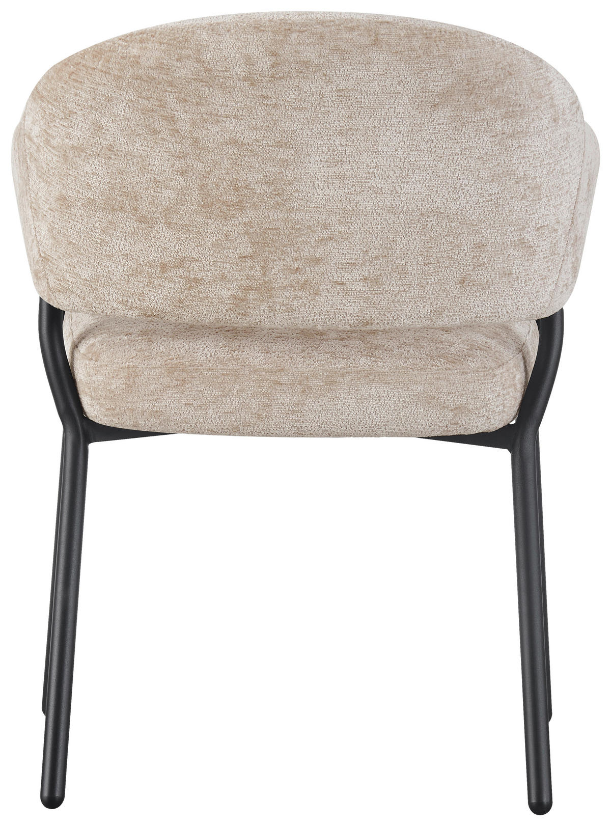 ARMLEHNSTUHL  in Eisen Mikrofaser  - Beige/Schwarz, KONVENTIONELL, Holz/Textil (60/80/62cm) - MID.YOU