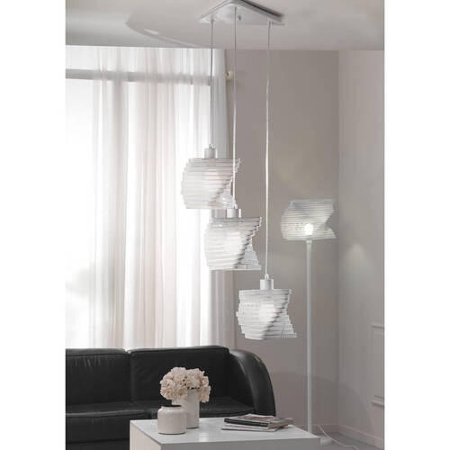 ZÁVĚSNÉ SVÍTIDLO, 44/120 cm  - bílá, Design, kov (44/120cm)