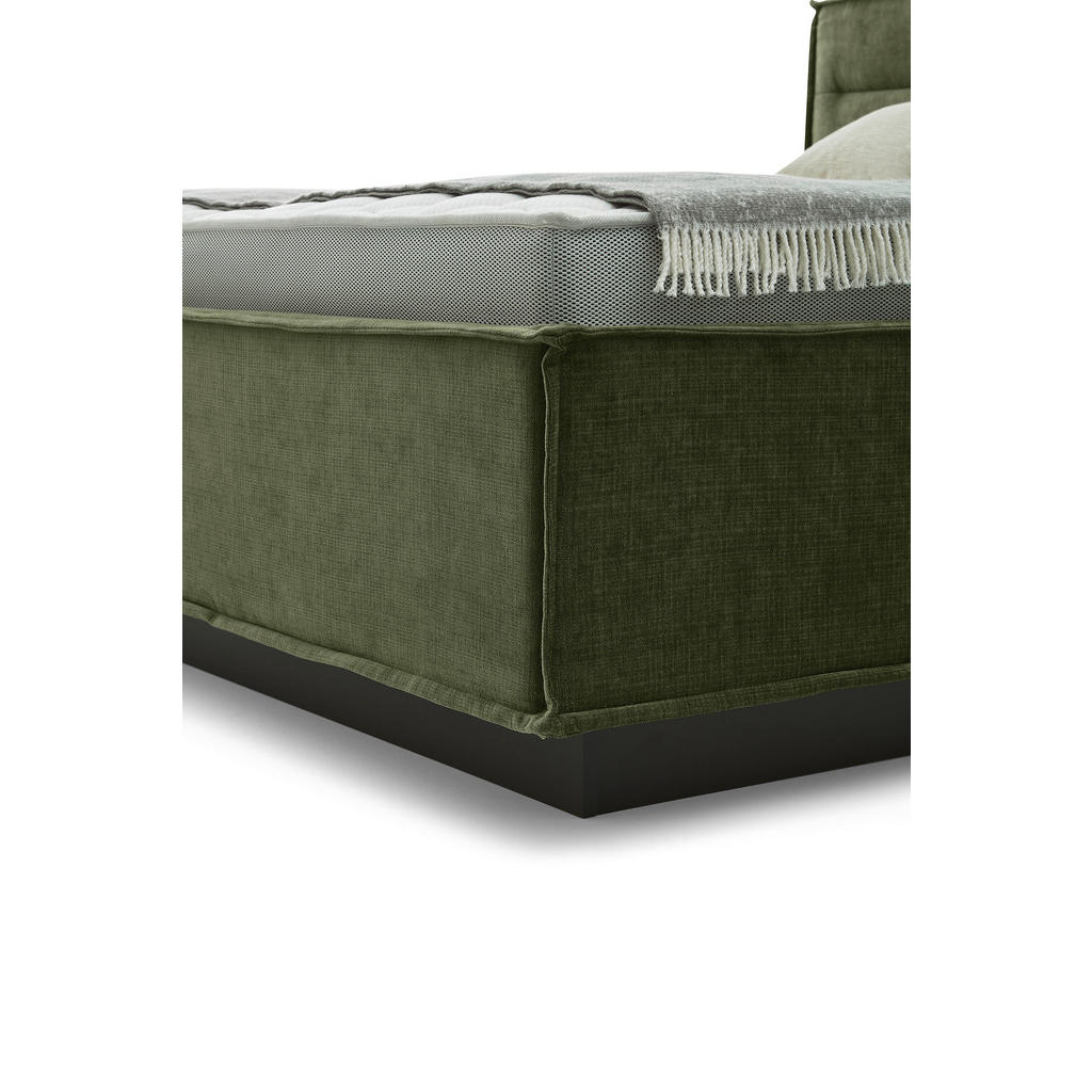 Thumbnail - Musterring Polsterbett, Olivgrün, Textil, H2, 2-Zonen, Höhe ca. 22 cm, 180x200 cm, Dgm, Bezug abnehmbar/waschbar, für Ha...