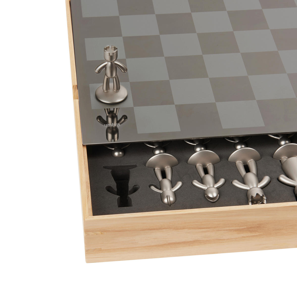 BRETTSPIEL  - Titanfarben/Naturfarben, Basics, Holz/Metall (35/6/36cm) - Umbra
