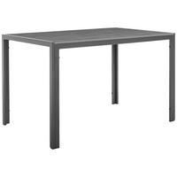 ZAHRADNÍ STŮL, kov, plast, 120/80/74 cm - šedá/tmavě šedá, Konvenční, kov/plast (120/80/74cm) - Ambia Garden