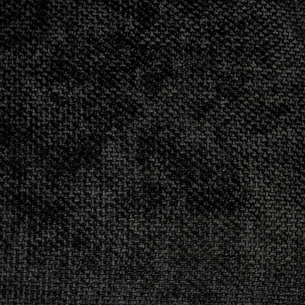 ECKSOFA in Struktur Schwarz  - Silberfarben/Schwarz, Konventionell, Textil/Metall (268/207cm) - MID.YOU