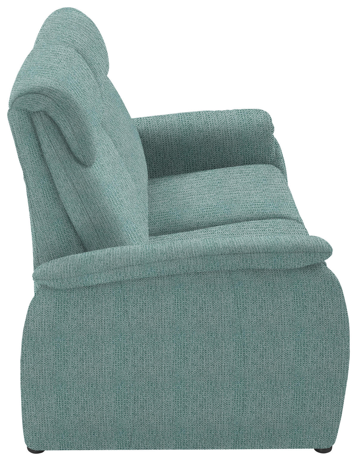 2,5-SITZER in Flachgewebe Salbeigrün  - Salbeigrün/Schwarz, Konventionell, Textil/Metall (178/107/97cm) - Pure Home Comfort