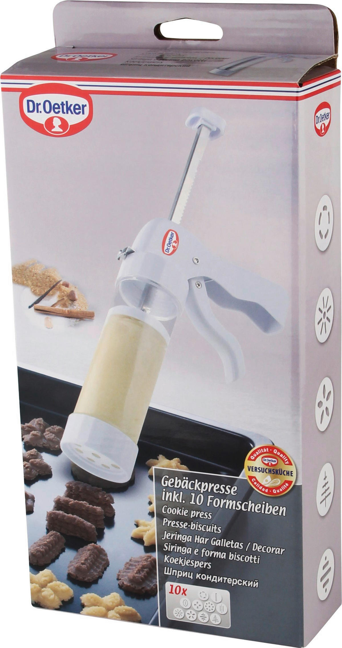 GEBÄCKPRESSE - Weiß, Basics, Kunststoff (27/14,7/5,7cm) - Dr.Oetker