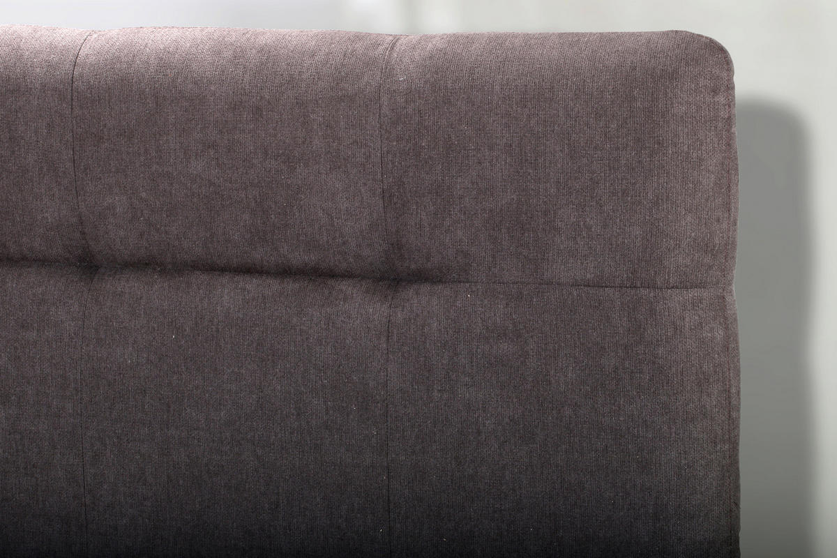 OBLAZINJENA POSTELJA 180 cm   x 200 cm  , les, leseni material barve hrasta, sivorjava  - barve hrasta/sivorjava, Basics, leseni material/les (180/200cm) - Venda