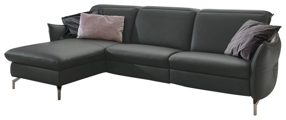 Freisteller von Livetastic ECKSOFA Schwarz Lederlook (vegan).