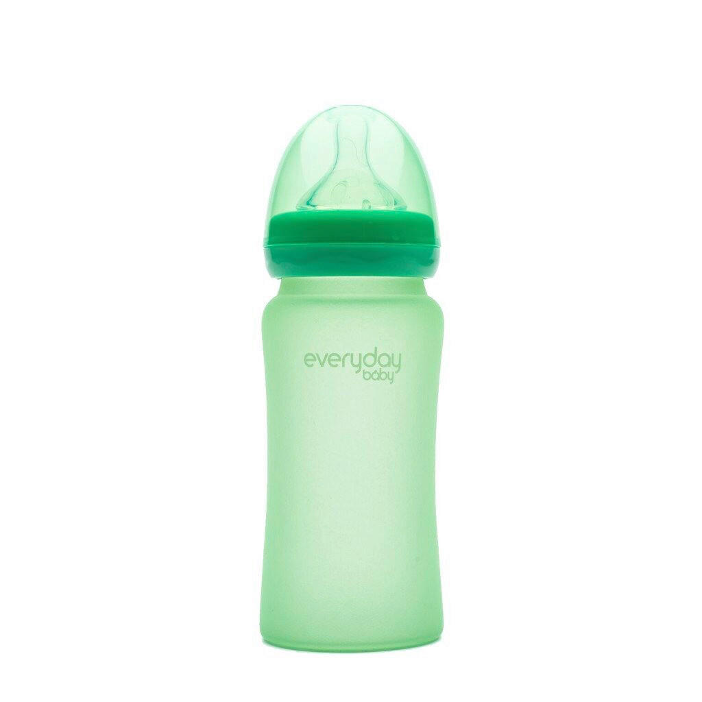 DJEČJA BOCA  240 ml     - tirkizna, Basics, staklo (6,5/21,8/6,7cm) - Everyday Baby