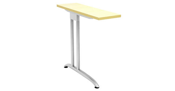 SCHREIBTISCH 160/80/72 cm  in Grau  - Silberfarben/Grau, KONVENTIONELL, Holzwerkstoff/Metall (160/80/72cm) - Venda