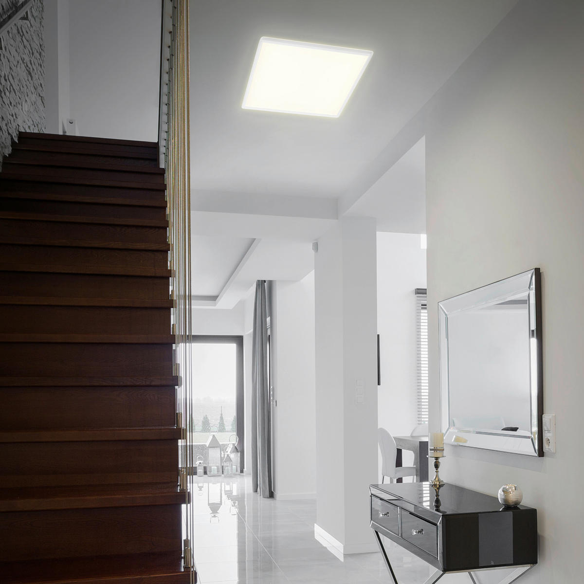 LED-PANEEL Slim 42/42/2,9 cm   - Weiß, Basics, Kunststoff (42/42/2,9cm)