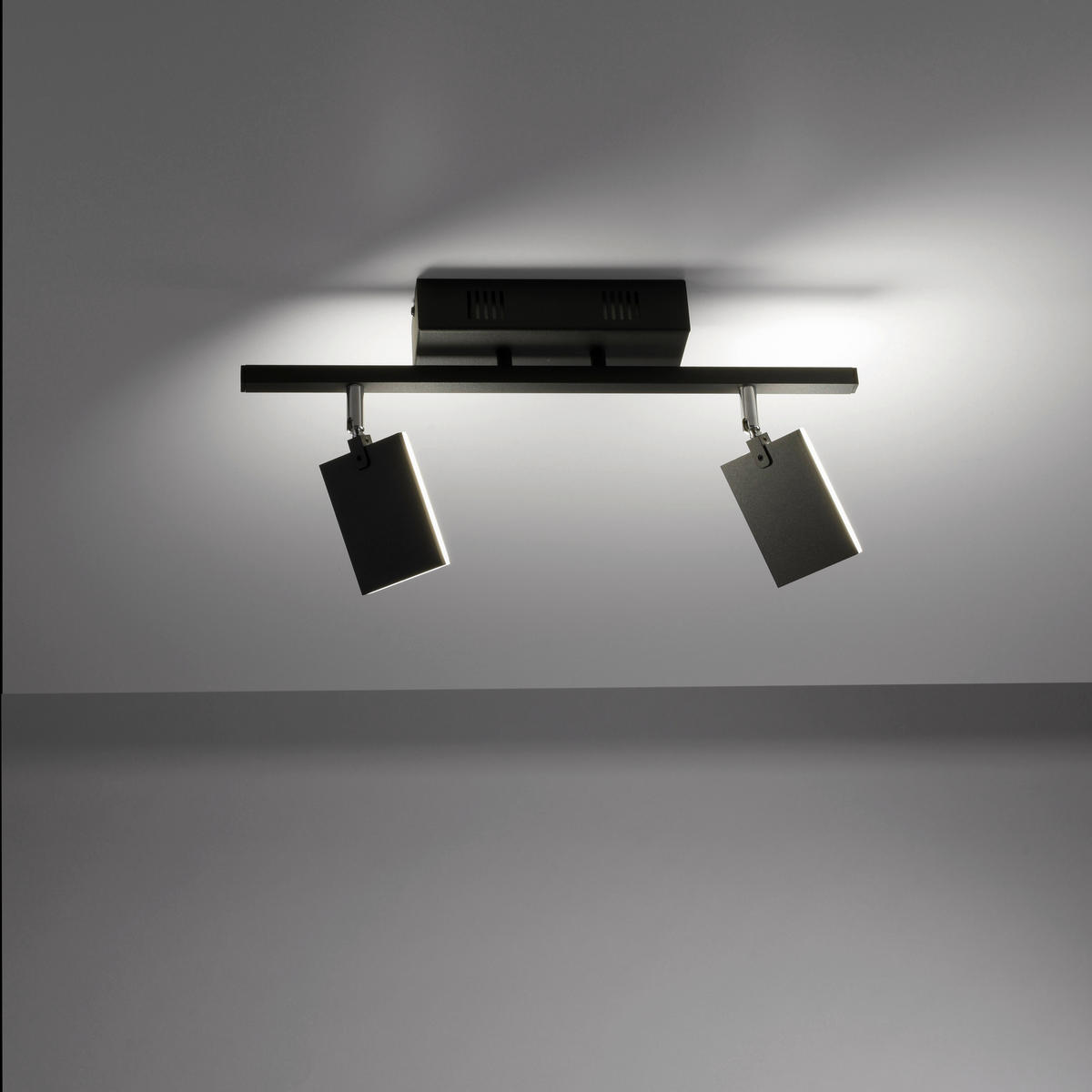 LED-STRAHLER PURE-MIRA 52,5/24/22,5 cm   - Schwarz, Design, Kunststoff/Metall (52,5/24/22,5cm) - Neuhaus PURE