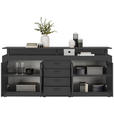 SIDEBOARD 195/88/38 cm  - Anthrazit/Schwarz, Basics, Holzwerkstoff/Kunststoff (195/88/38cm) - Xora