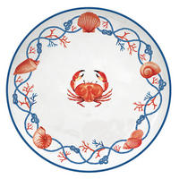 DESERTNI TANJUR   21/21/2 cm         - bijela/crvena, Lifestyle, keramika (21/21/2cm) - Easy Life