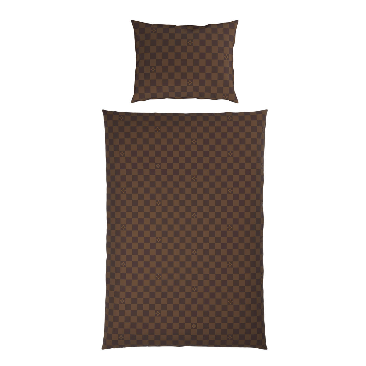 BETTWÄSCHESET Satin 160/210 cm  65 cm/100 cm  - Braun, Design, Textil (160/210cm) - Ambia Home