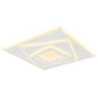 LED-DECKENLEUCHTE 24 W    40/40/5,4 cm  - Weiss/Opal, Design, Kunststoff/Metall (40/40/5,4cm) - Globo