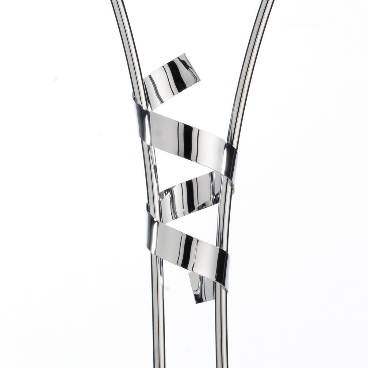 TISCHLEUCHTE 40/65 cm   - Chromfarben, Design, Metall (40/65cm)