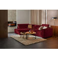 ECKSOFA  in Chenille Rot  205/284 cm  - Rot/Schwarz, Design, Kunststoff/Textil (205/284cm) - Xora