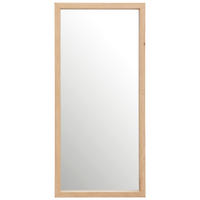 STENSKO OGLEDALO, 34/74/4 cm steklo  - barve hrasta, Design, steklo/leseni material (34/74/4cm) - Carryhome