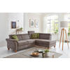 ECKSOFA in Mikrofaser Braun  - Eichefarben/Beige, Konventionell, Holz/Textil (245/194cm) - Sit & More