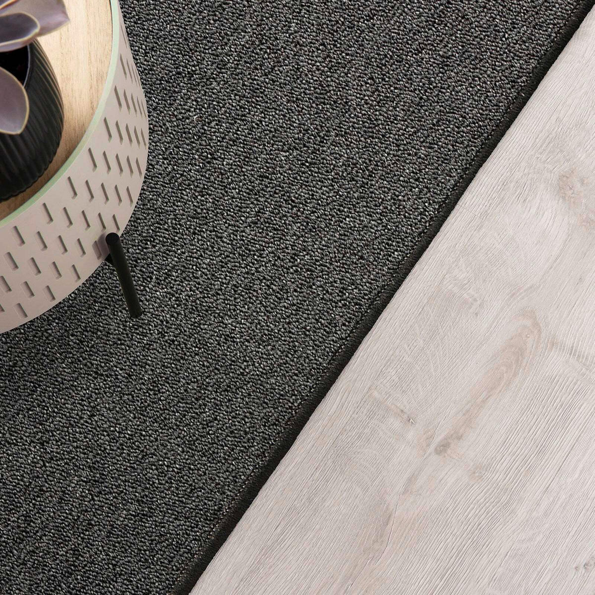 LÄUFER 80/450 cm London  - Grau, Basics, Kunststoff/Textil (80/450cm) - Floordirekt