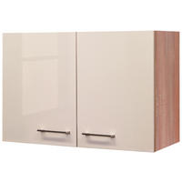 KÜCHENOBERSCHRANK 80/54,8/32 cm  in Sonoma Eiche, Kaschmir  - Kaschmir/Edelstahlfarben, MODERN, Holzwerkstoff/Metall (80/54,8/32cm) - FlexWell