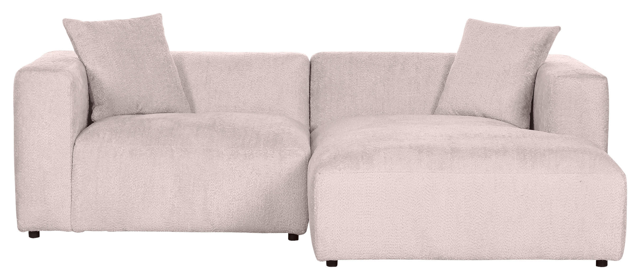 ECKSOFA Rosa Chenille  - Creme/Schwarz, MODERN, Kunststoff/Textil (231/178cm) - Carryhome