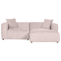 ECKSOFA Rosa Chenille  - Creme/Schwarz, MODERN, Kunststoff/Textil (231/178cm) - Carryhome