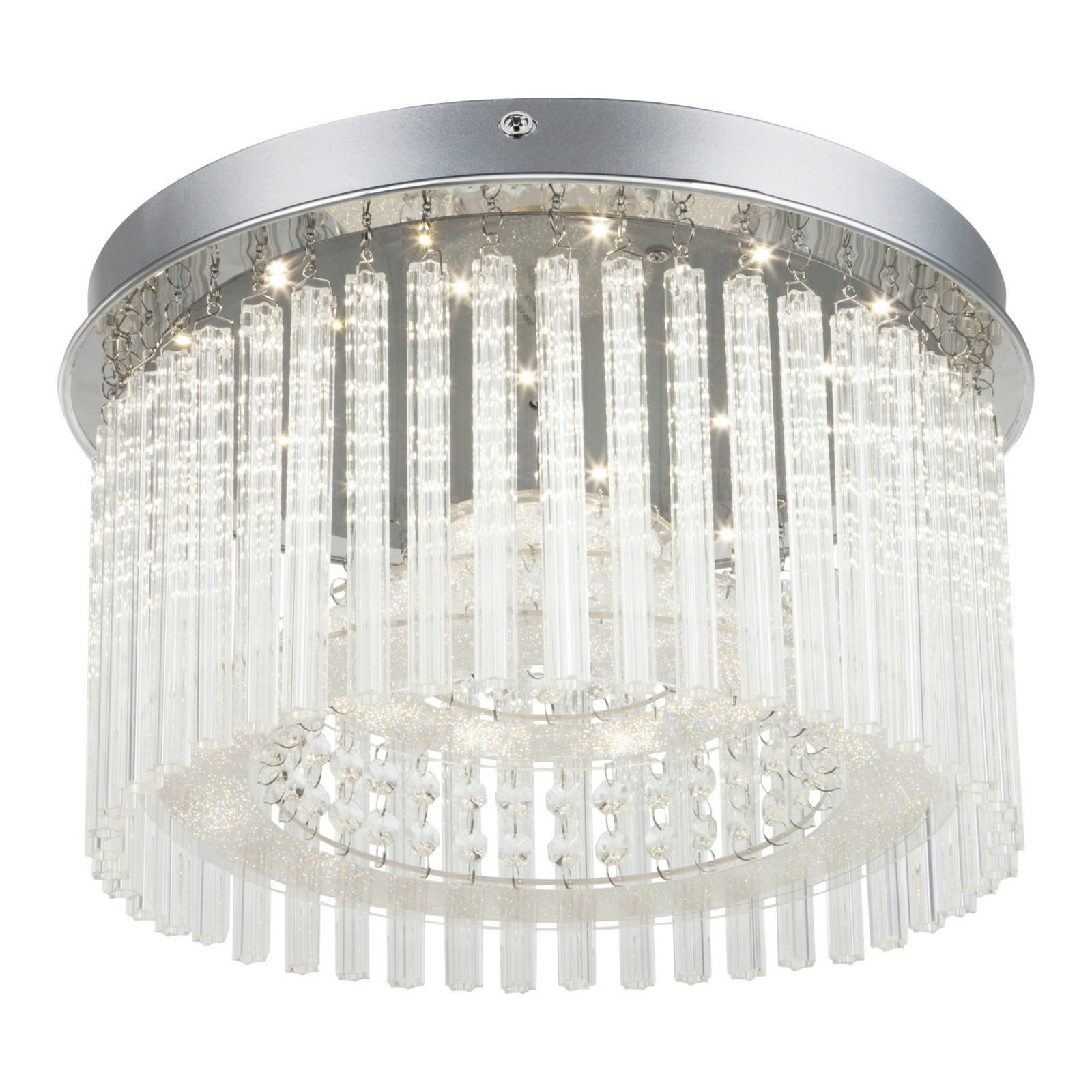 LED-DECKENLEUCHTE Joyce 37/23 cm   - Design, Glas/Kunststoff (37/23cm) - Globo